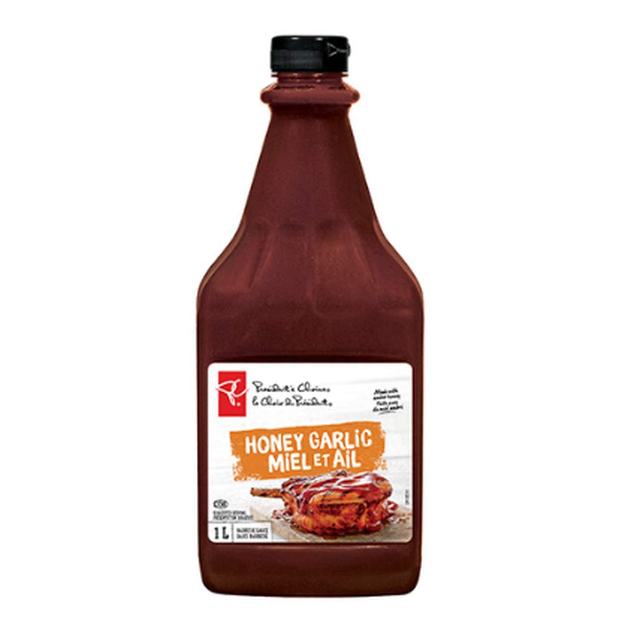President's Choice Honey Garlic Barbecue Sauce, 1 litre/33.8 fl. oz., {Imported from Canada}