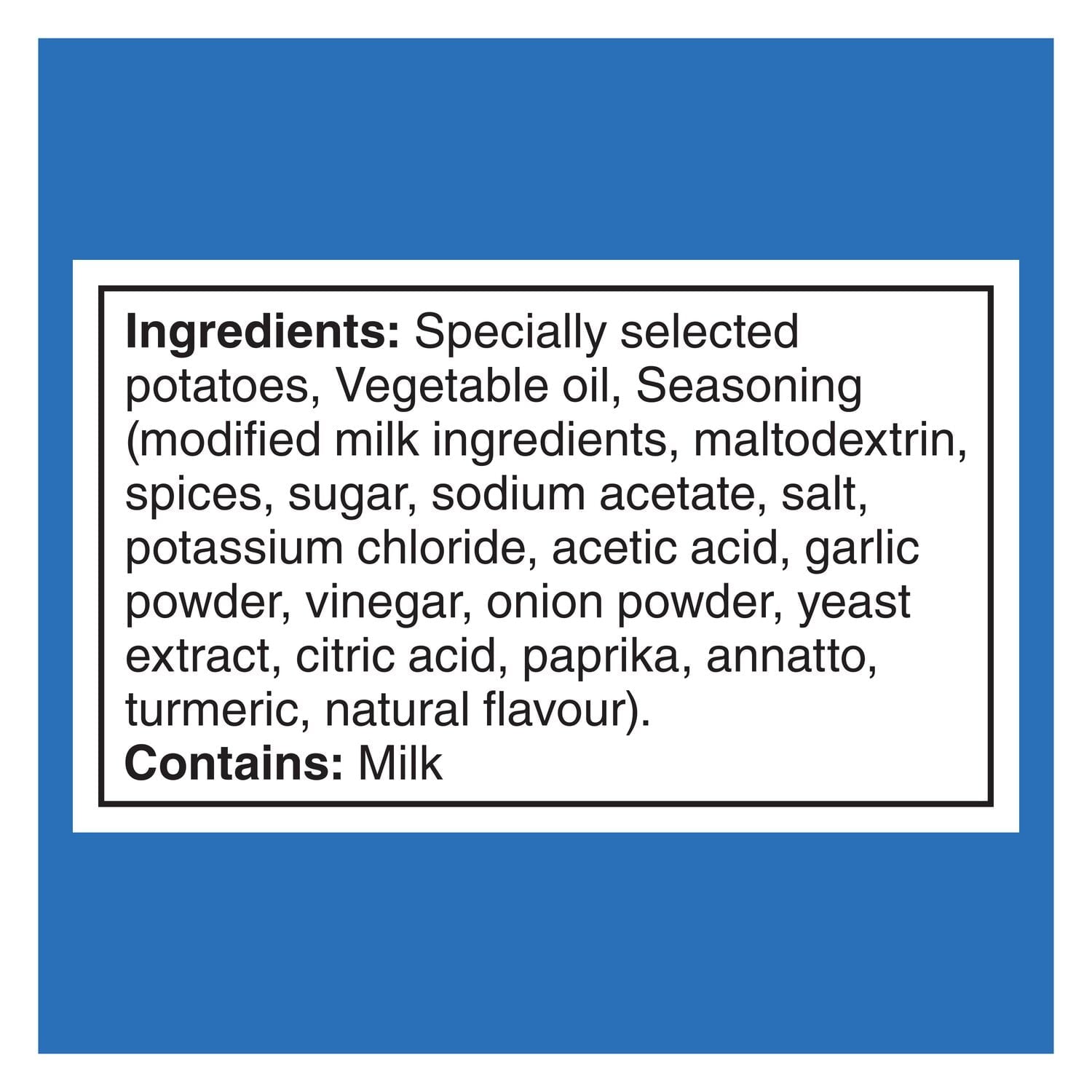 Lays LAYSFEST Rockin' Buffalo Potato Chips, 220g/7.8 oz - Ingredients Label