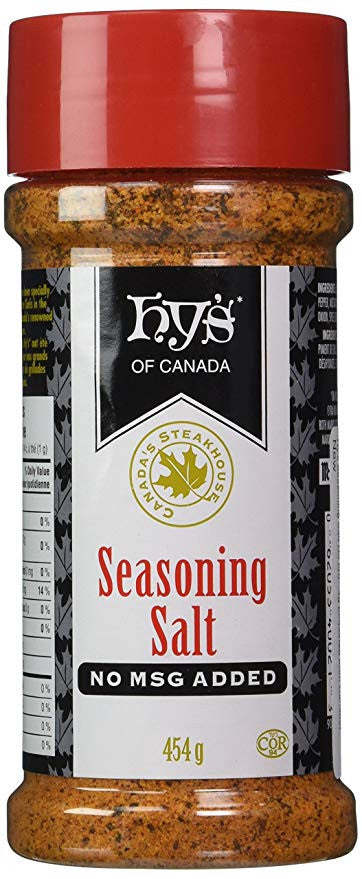 Hy's Seasoning Salt No MSG - 454g {Imported from Canada}