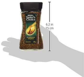 NESCAFE Taster's Choice Decaf, Instant Coffee Jar, 100g/3.5oz., {Imported from Canada}