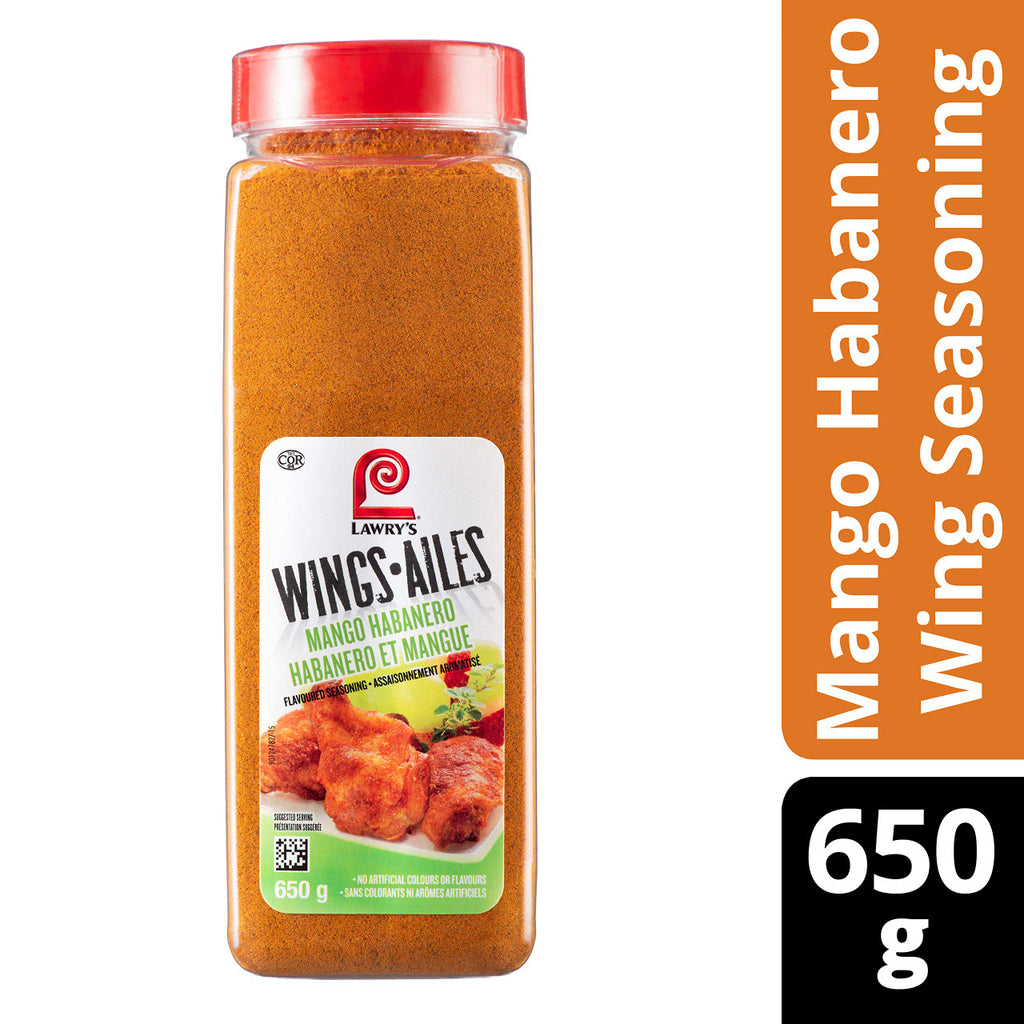 Lawry's, Wing Seasoning, Mango Habanero, 650g/23oz., {Imported from Canada}