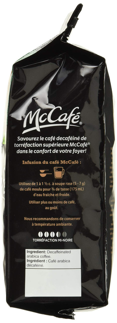 McCafe Medium Dark Decaf Ground Coffee, 340g/12 oz., {Imported from Canada}