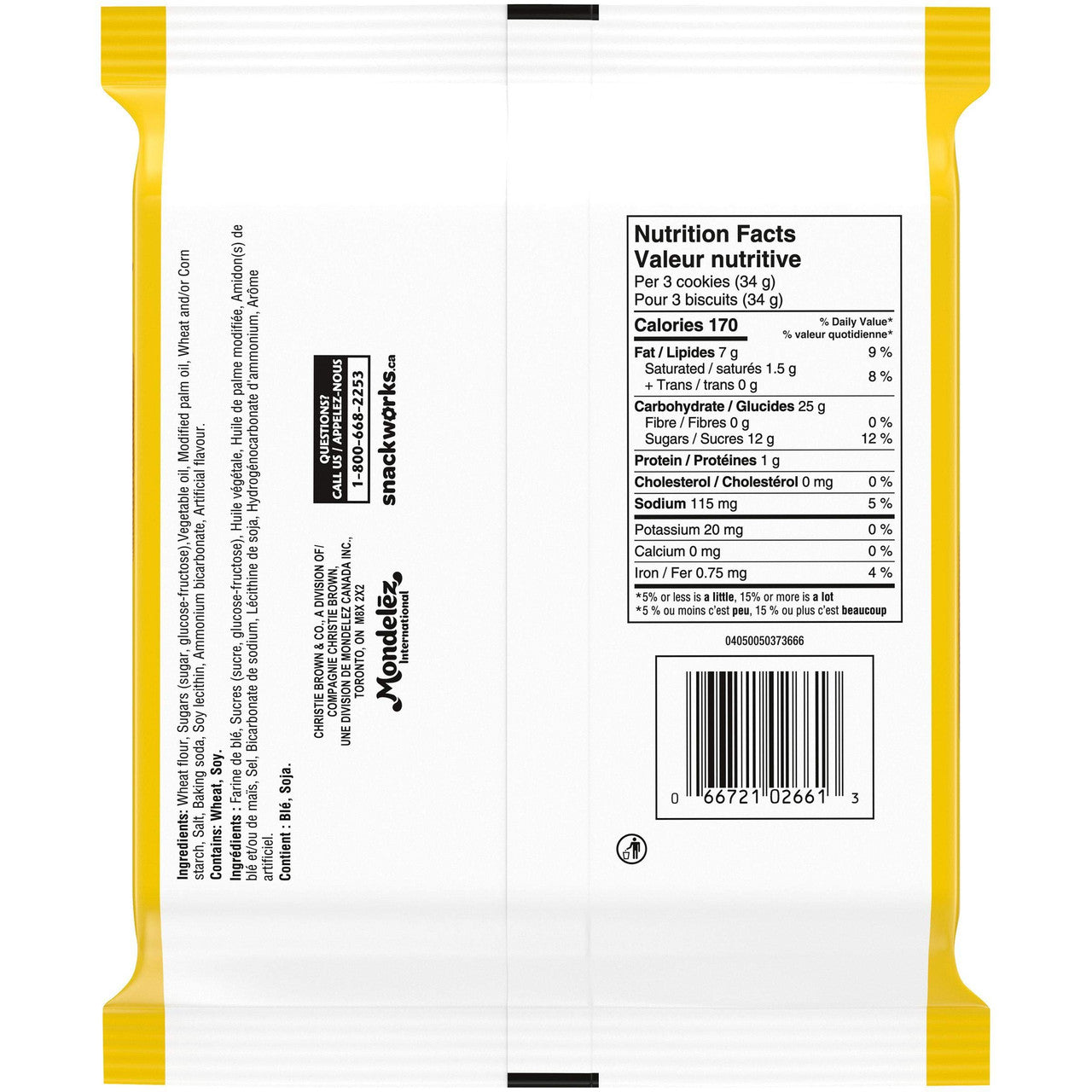 Christie Oreo Golden Sandwich Cookies, 270g/9.5oz, Bag, {Imported from Canada}