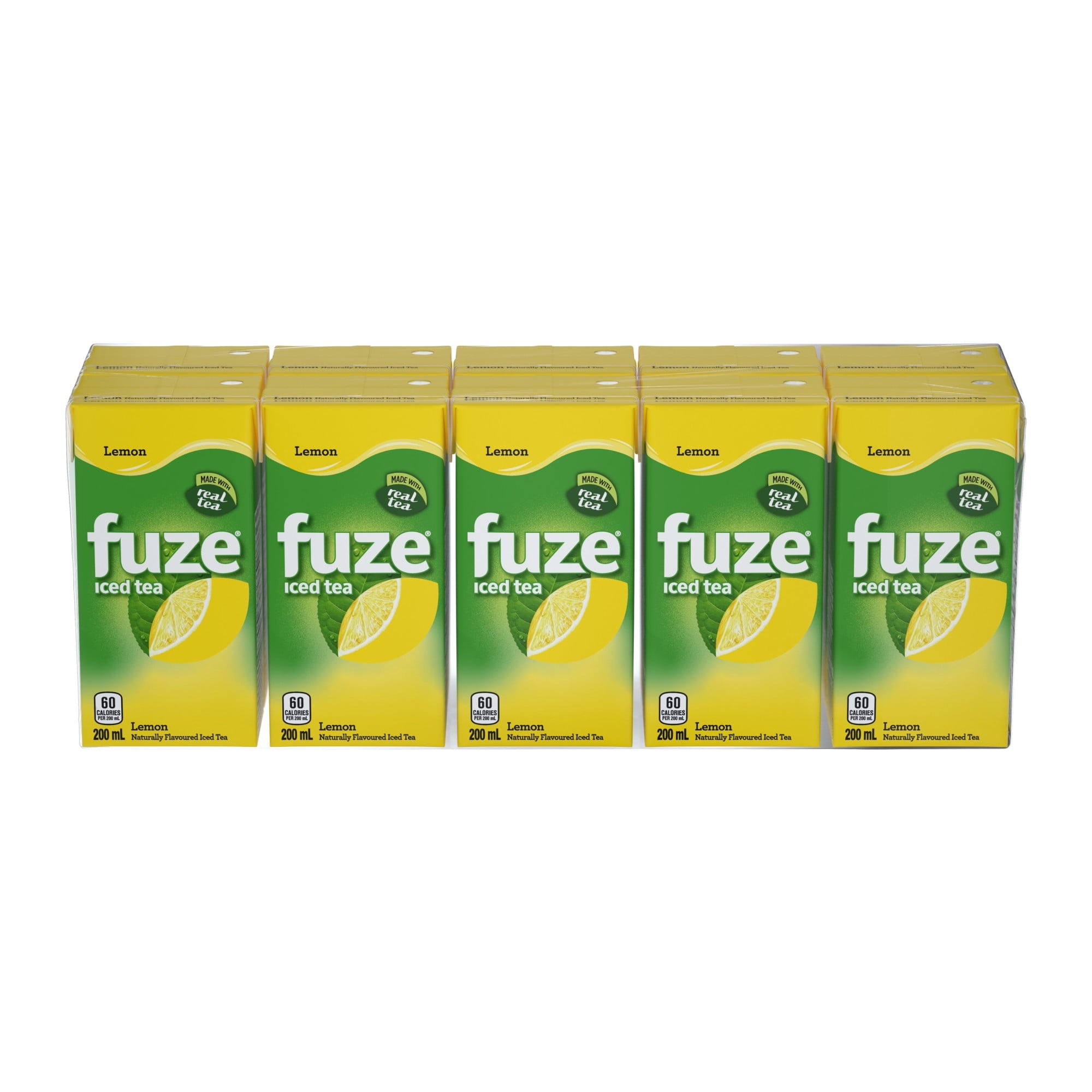 Fuze Iced Tea Juice Boxes, 10x200ml, 2L/70.5 fl oz on a white background