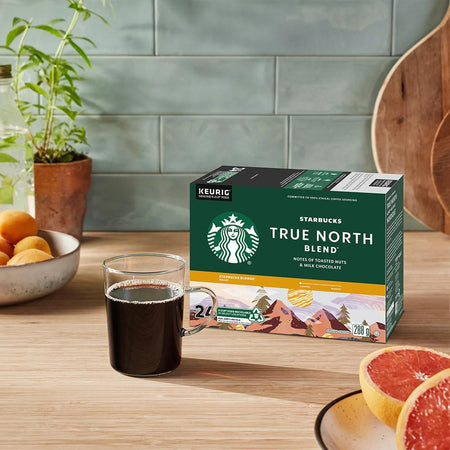 Starbucks True North Blend Blonde Roast Coffee, K-cup Pods, 10 count, 120g/4 oz. Box {Imported from Canada}