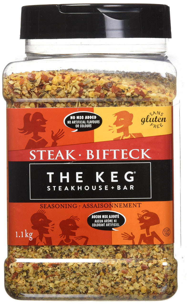 The Keg Steakhouse Steak Seasoning Gluten Free No MSG Added - 1.1kg | 38.8oz {Imported from Canada}