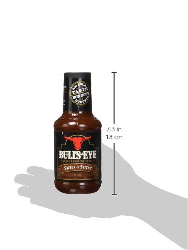 Bullseye Sweet & Sticky BBQ Sauce, 425ml/14oz,  {Imported from Canada}