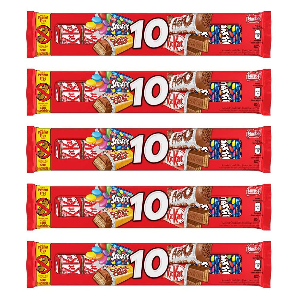 NESTLE FAVOURITES 10 Snack Size 107g/0.24oz, 5-Pack {Imported From Canada}
