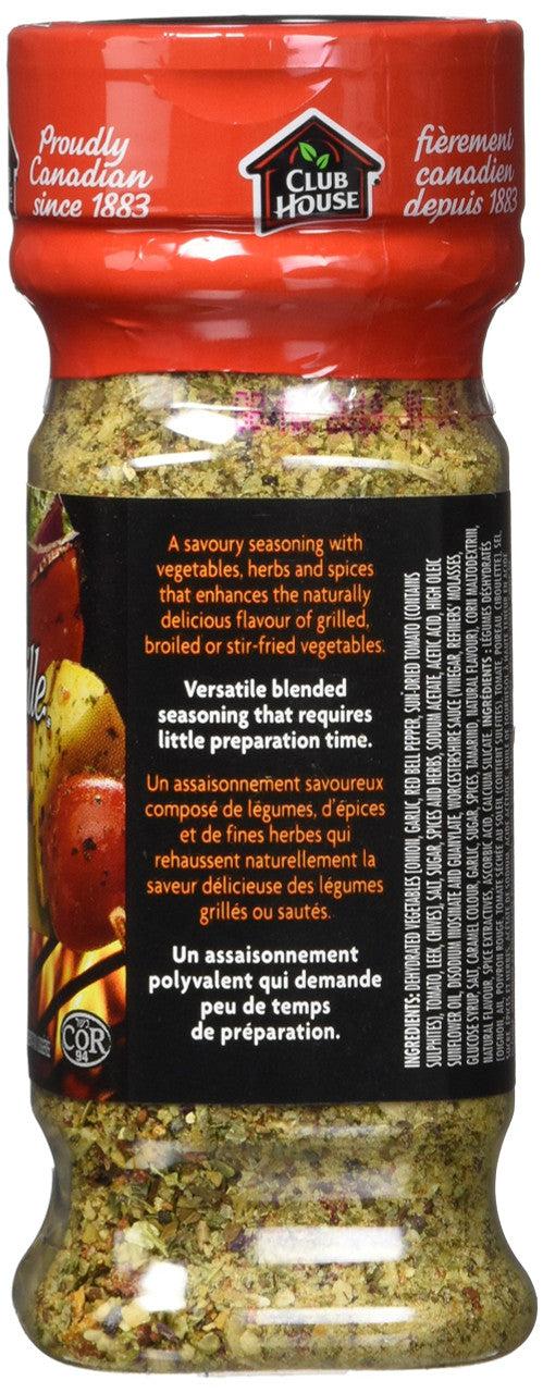 Club House La Grille Vegetable Seasoning,148g/5.22oz {Imported from Canada}