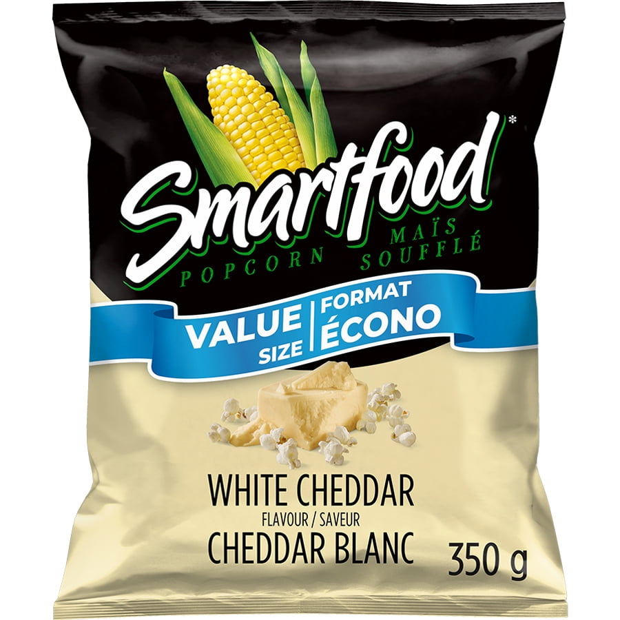 Smartfood White Cheddar Party Size Popcorn, 350g/12.3 oz. - Front Of Bag