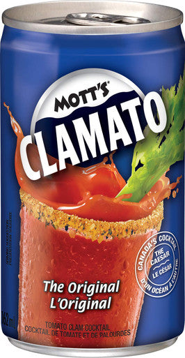Mott's Clamato The Original, Caesar cocktail mix, 162ml/5.5 fl. oz. can, 24pk {Imported from Canada}