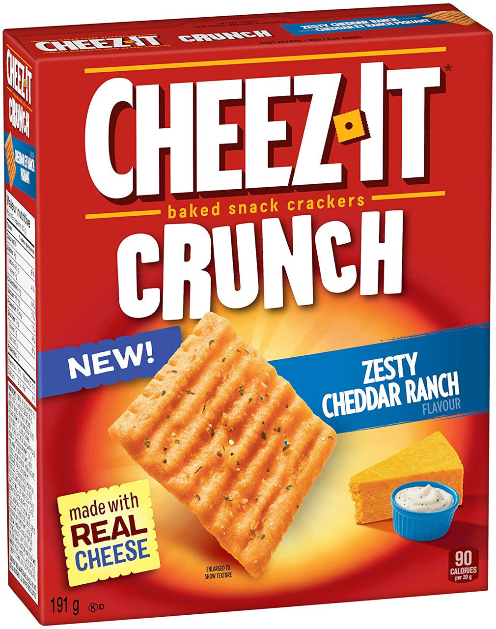 Cheez-It Crunch, Zesty Cheddar Ranch Flavour, Ranch, 191g/6.7 oz. {Imported from Canada}