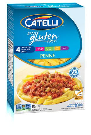 Catelli Gluten Free Penne Rigate Pasta, 340g/12 oz., {Imported from Canada}