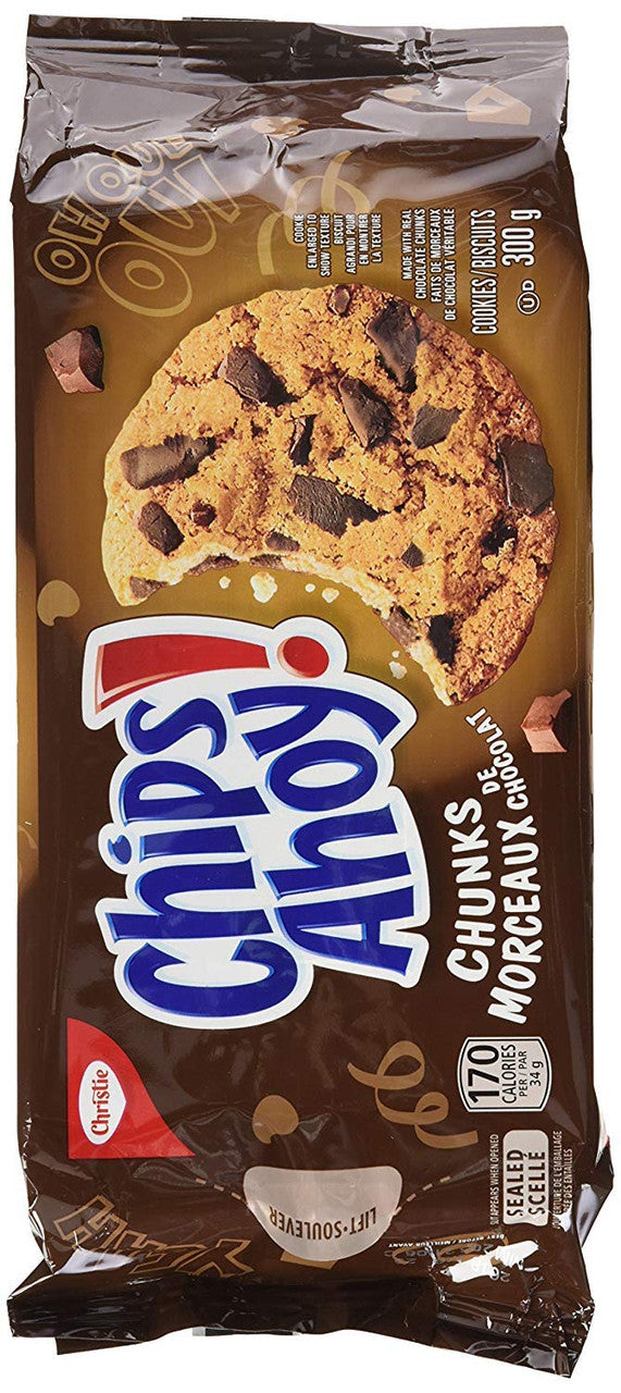 Chips Ahoy! Chunks Chocolate-Chip - Cookies, 300g /10.6 oz. {Imported from Canada}