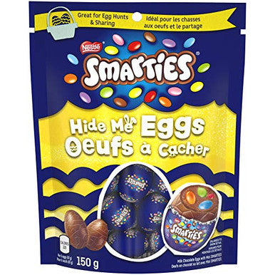 Nestle Smarties Easter Hide Me Chocolate Eggs, 150g/5.3oz.(Imported from Canada)