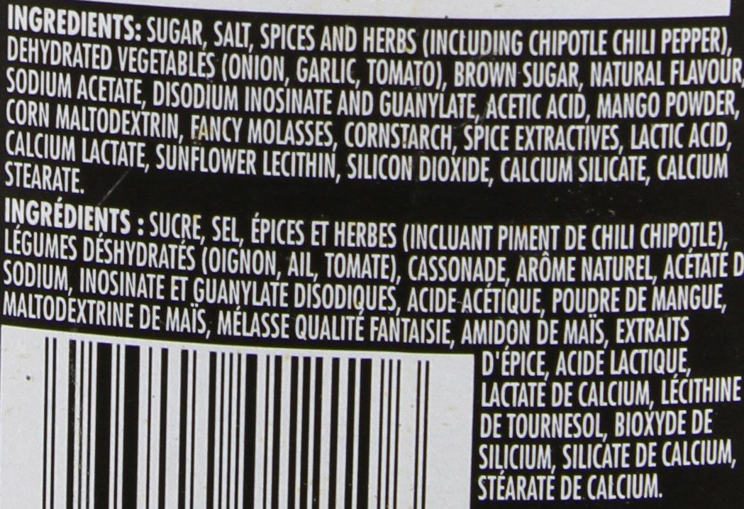 La Grille, Chipotle Mango Barbecue Seasoning, 650g/1.4lbs., {Imported from Canada}