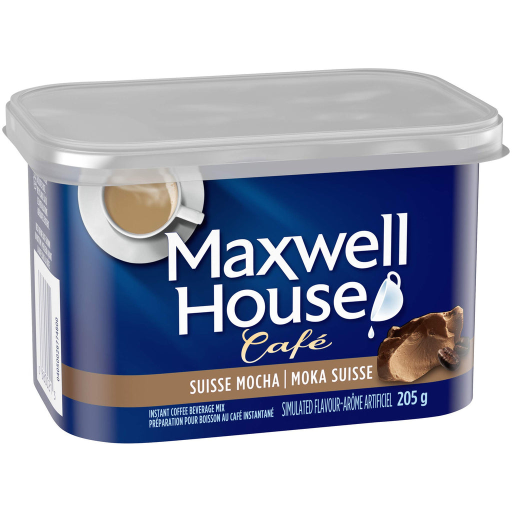 Maxwell House Cafe, Suisse Mocha, Instant Coffee, 205g/7.2oz., {Imported from Canada}