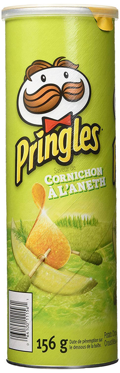 Pringles Dill Pickle Potato Chips, 156g/5.5oz., 14 Pack {Imported from Canada}