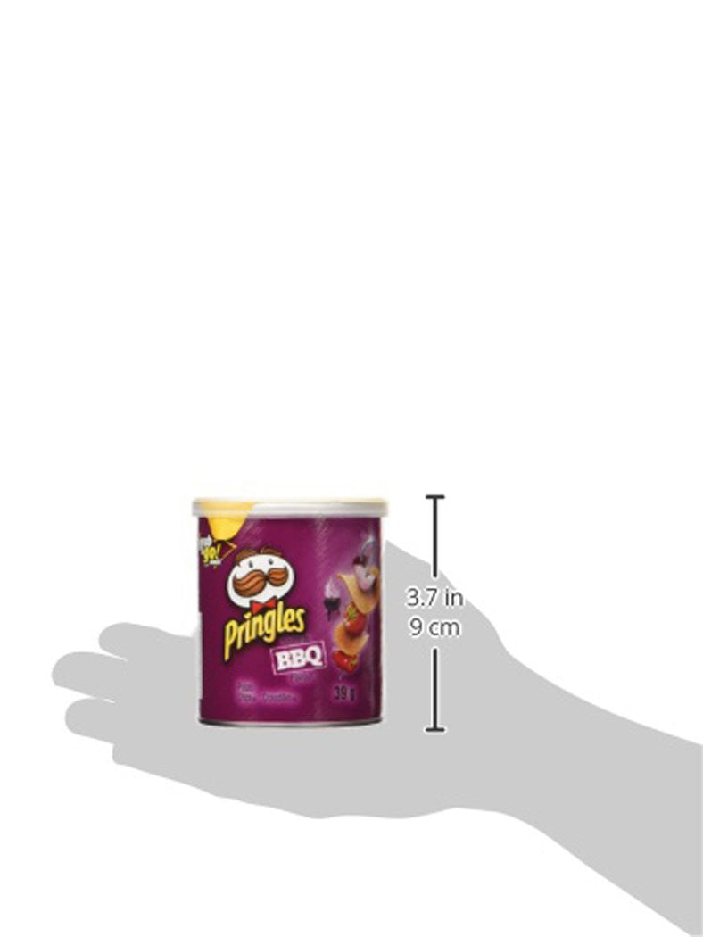 Pringles BBQ Potato Chips 39g/1.4oz, Cans, 12pk, {Imported from Canada}