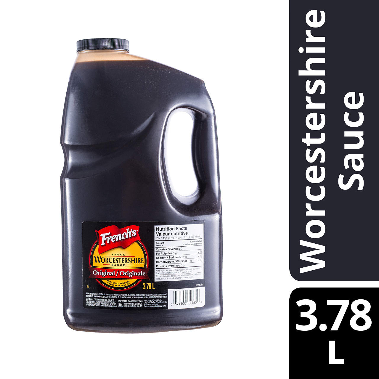 French's Classic Worcestershire Sauce 3.78L/1 Gallon Jug {Imported from Canada}