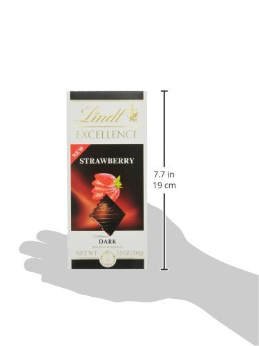 Lindt Chocolate Excellence Dark Strawberry Bar, 100g/3.5oz. {Imported from Canada}