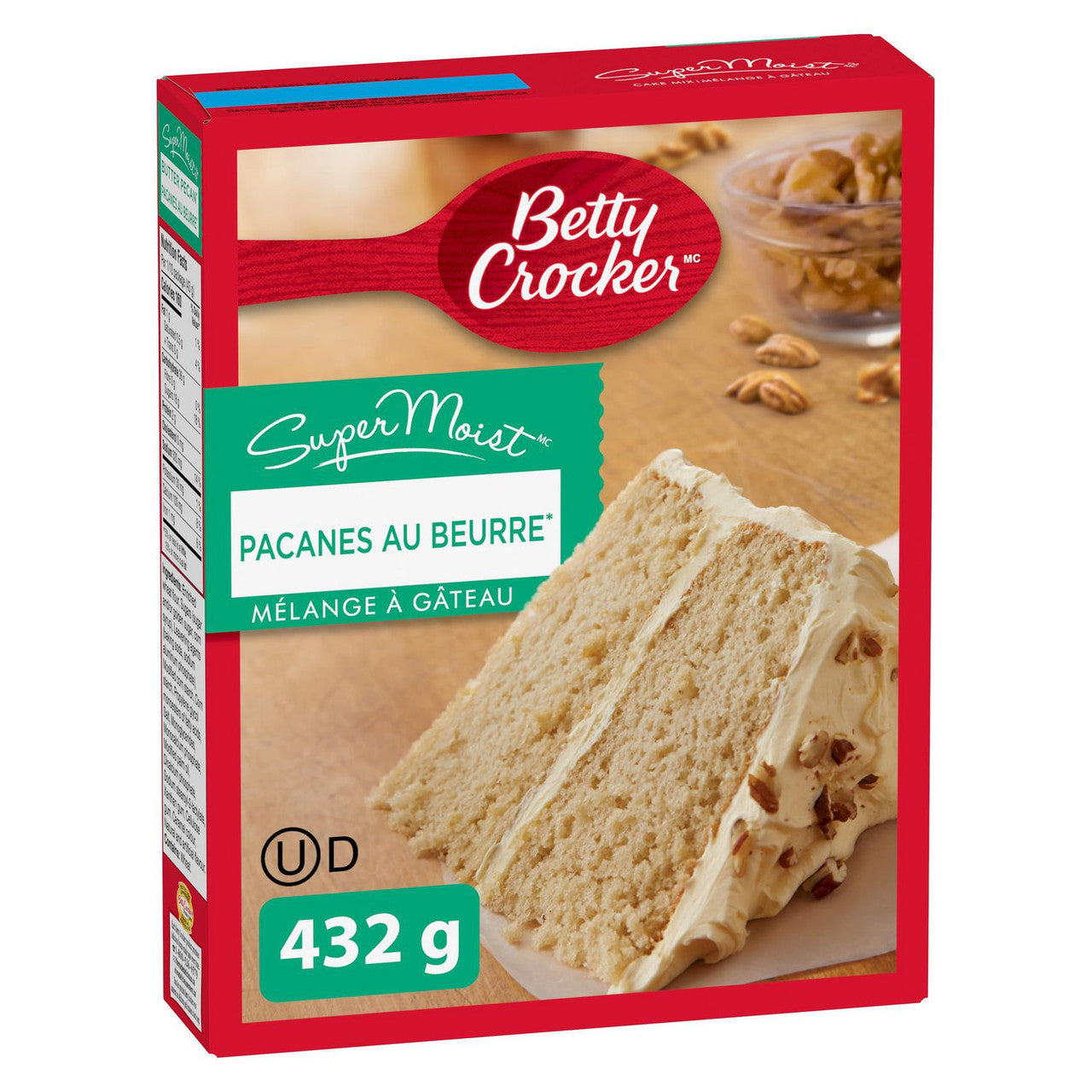 Betty Crocker SuperMoist Butter Pecan Cake Mix, 432g/15 oz. Box {Imported from Canada}