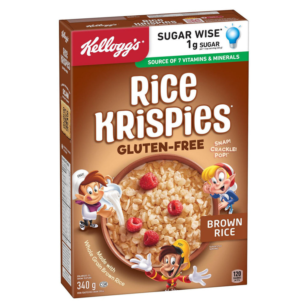 Kellogg's Rice Krispies Gluten Free Cereal, Whole Grain Brown Rice {Canadian}