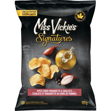 Miss Vickie's Signatures, Apple Cider Vinaigrette & Shallots Potato Chips, 180g/6oz, {Imported from Canada}