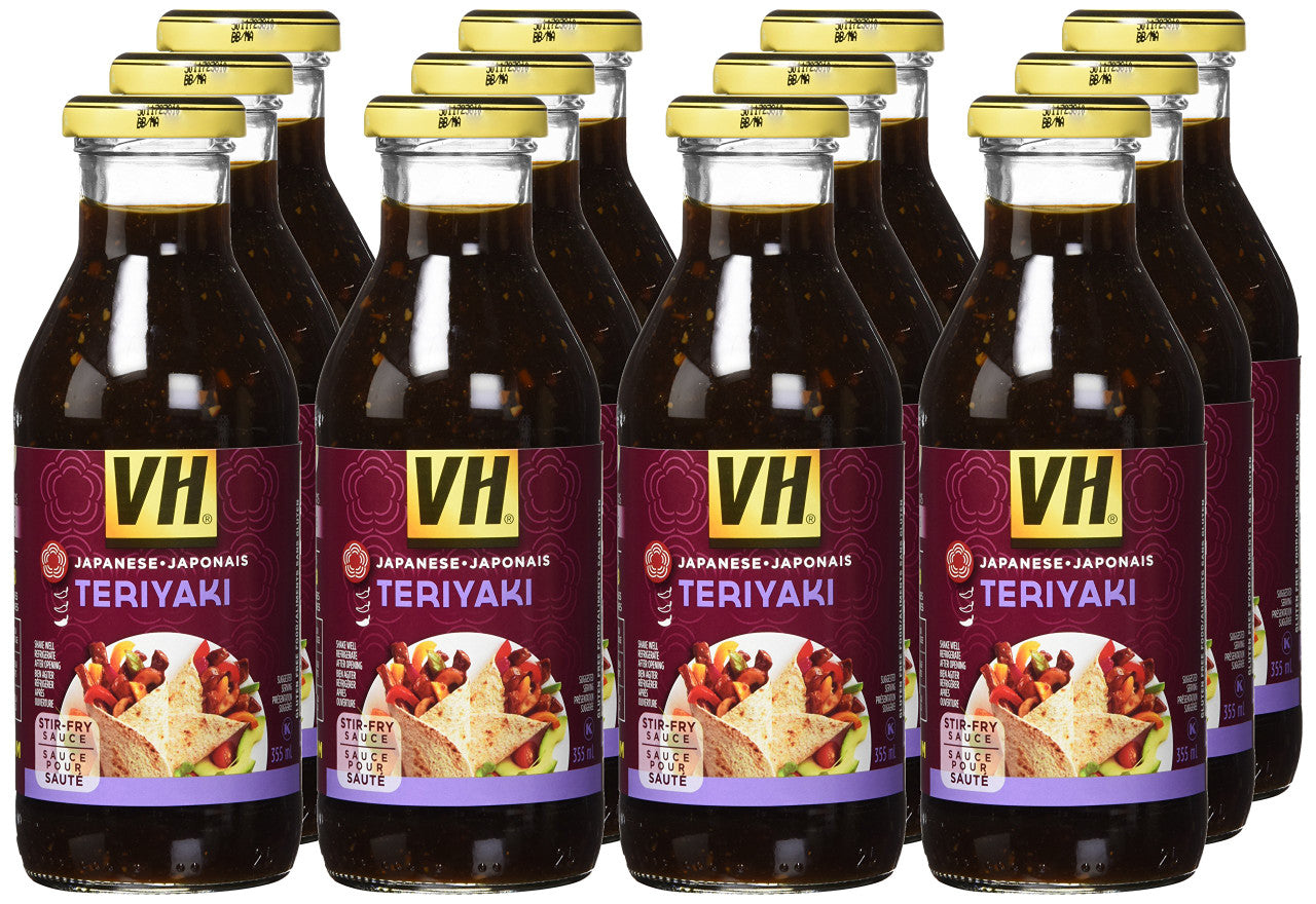 VH Teriyaki Stir-Fry Sauce, 355ml/12oz, 12 Count, {Imported from Canada}