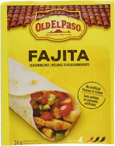Old El Paso Fajita Seasoning Mix, 24g/0.8 oz.,. {Imported from Canada}