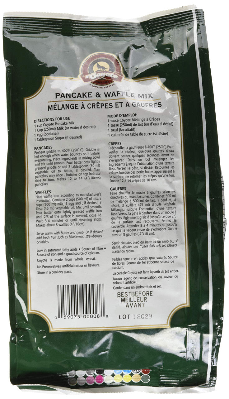 COYOTE Flax Pancake Mix, 900g/31.8 oz., {Imported from Canada}