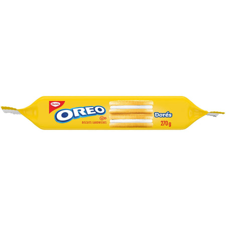 Christie Oreo Golden Sandwich Cookies, 270g/9.5oz, Bag, {Imported from Canada}