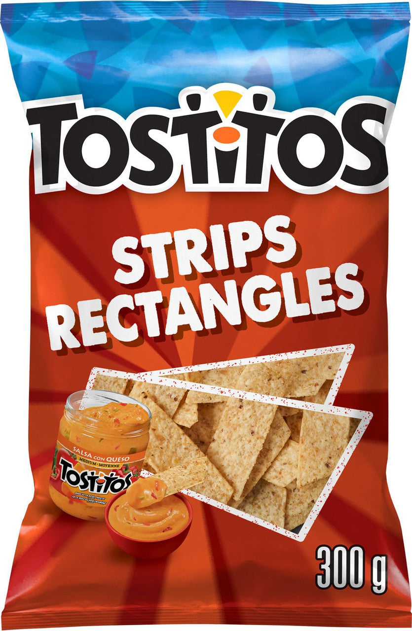 Tostitos Strips Tortilla Chips, 300g/10.6 oz.,Bag, {Imported from Canada}
