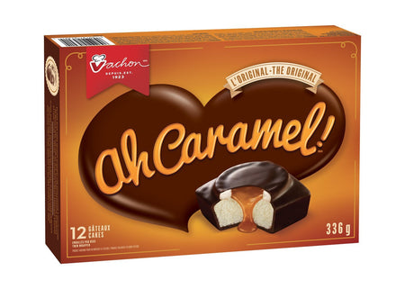 Vachon Ah Caramel! Cake, 1 Count, 336g/11.9 oz.,  {Imported from Canada}