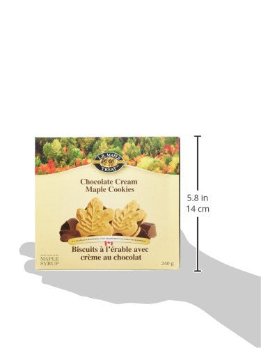 LB Canadian Maple Leaf Chocolate Cream Cookies, 240g/ 8.5oz. {Canadian}