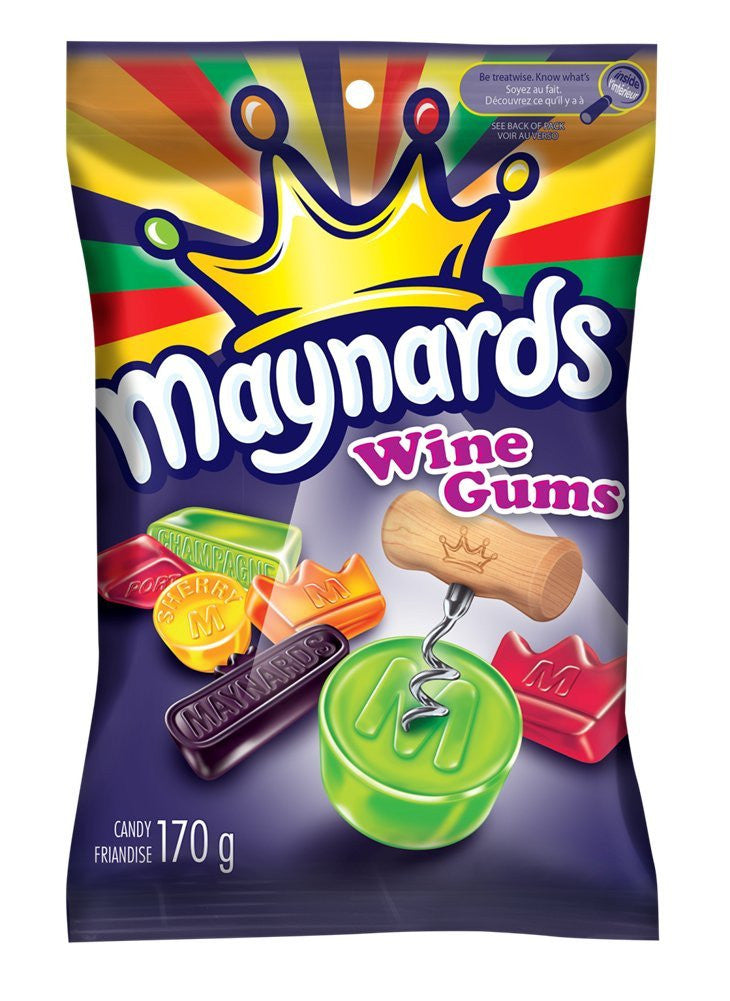 Maynards Wine Gums, Gummy Candy 170g (6oz) (Pack of 12) {Imported from Canada}