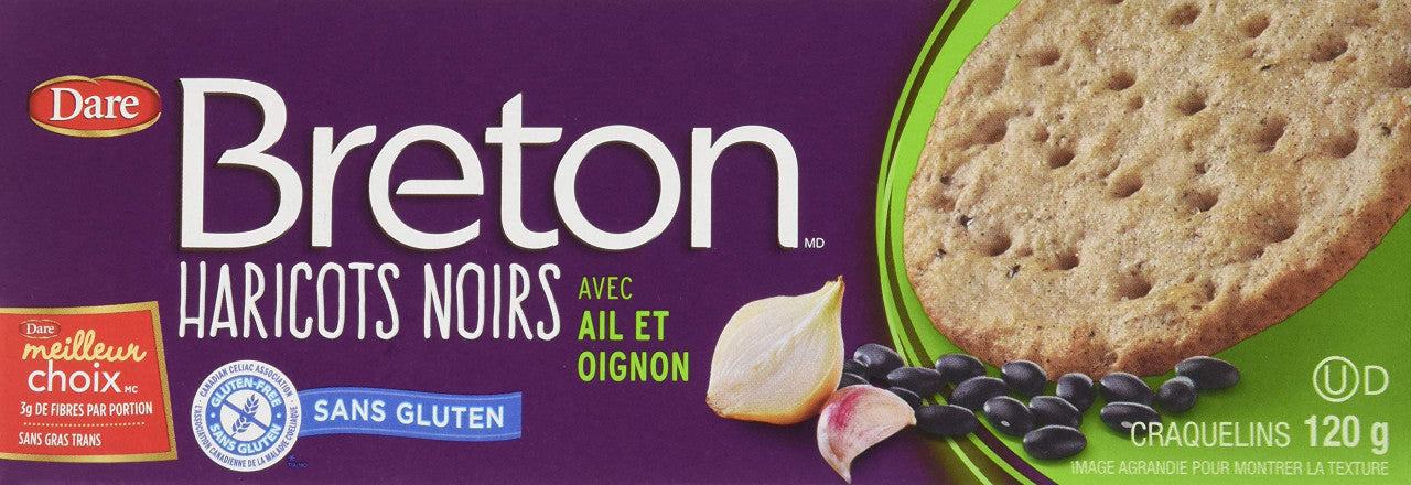 Dare Breton Black Bean On Garlic, 120g/4.2 oz {Imported from Canada}