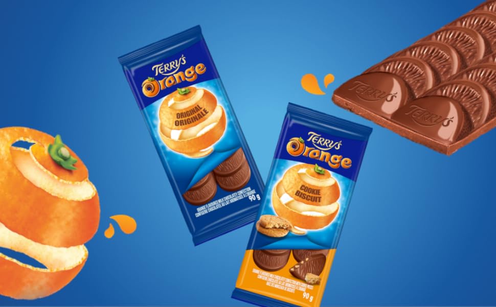 Terry's Orange Original Milk Chocolate Bar, 90g/3.2 oz