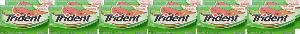 Trident Sugar Free Watermelon Twist Gum, 12 Pack (14 Pieces Each) {Imported from Canada}