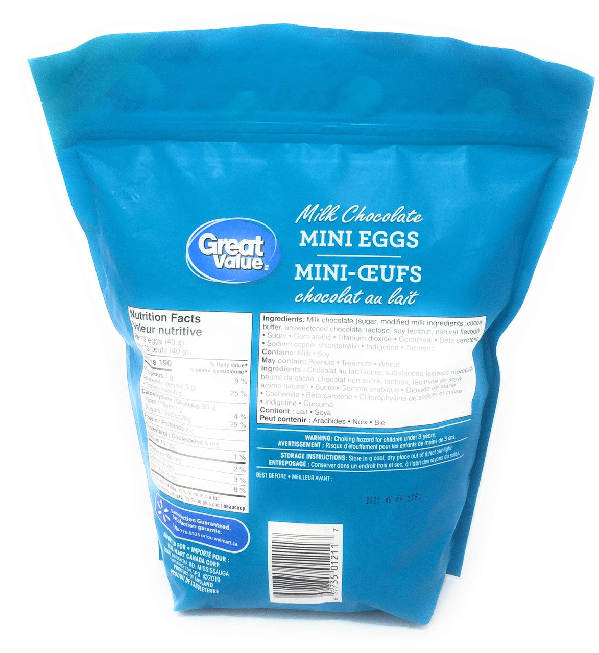 Great Value - Milk Chocolate Mini Eggs - 900g/32 oz., {Imported from Canada}