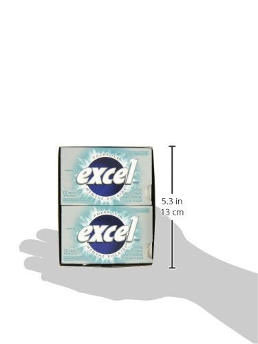 Excel Sugar-free Pellet Gum, 12ct - 12pk, Polar Ice {Imported from Canada}