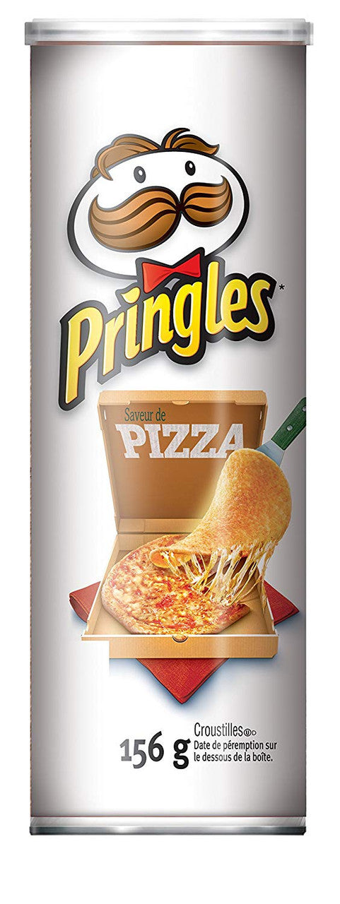 Pringles Potato Chips, Pizza Flavour, 156g/5.5oz (14 Pack){Imported from Canada}