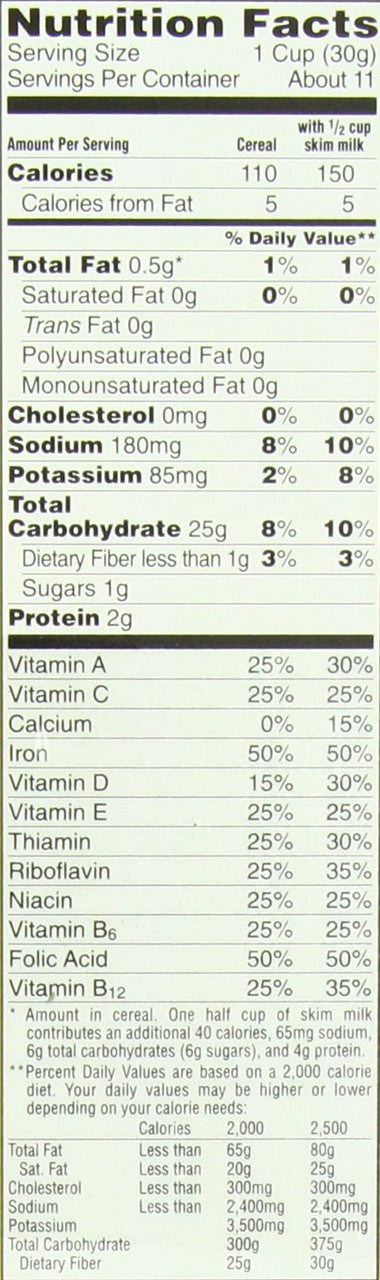 Kellogg's Rice Krispies Gluten Free Cereal, Whole Grain Brown Rice, (Pack of 4)