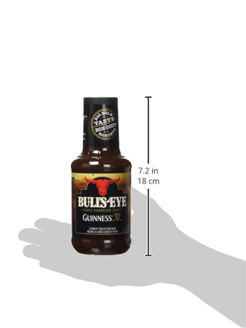 BULL'S-EYE GUINNESS Beer Blend BBQ Sauce,  425ml/14oz, {Imported from Canada}