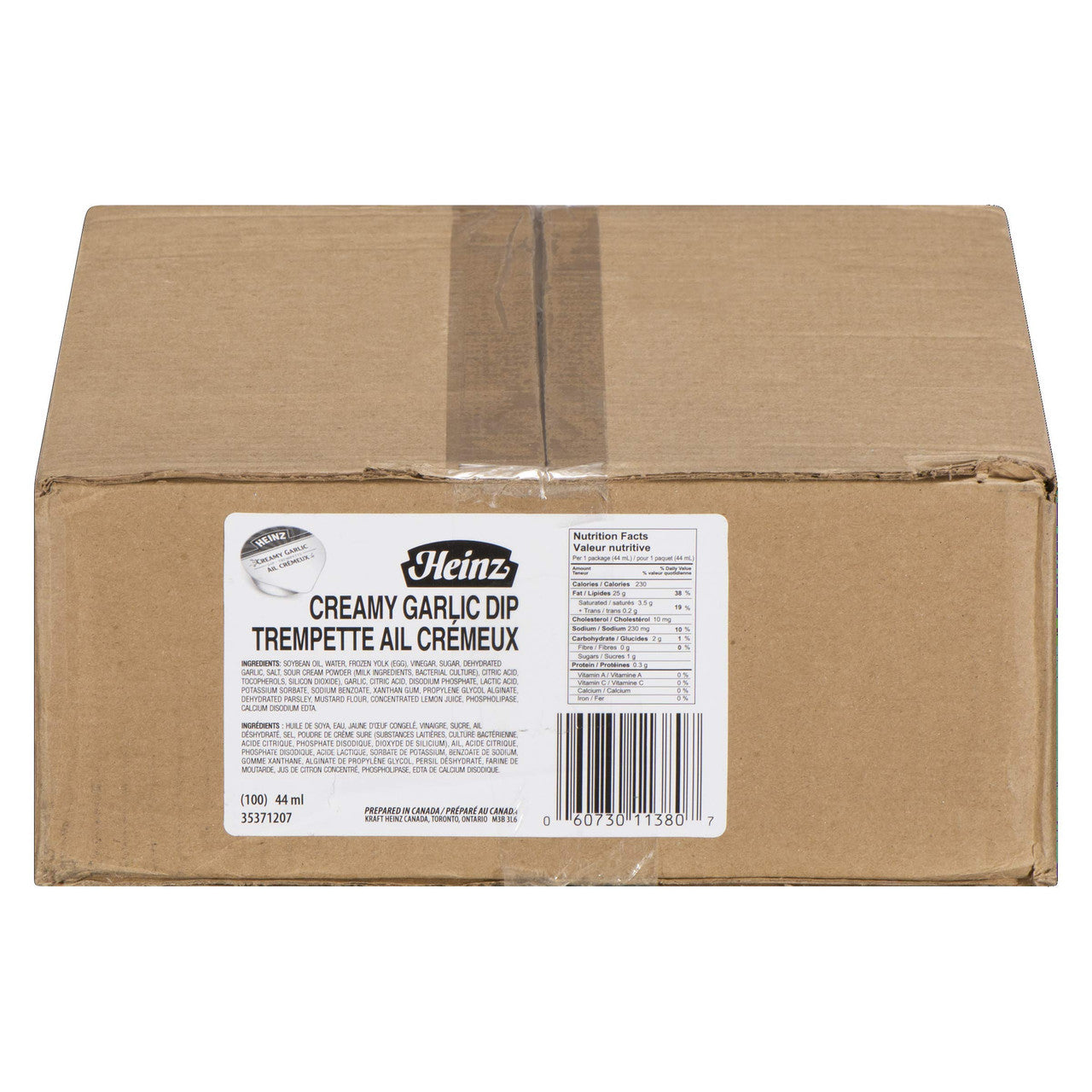 HEINZ Creamy Garlic Dip Cups, 44ml Cups, 100 Count, {Imported from Canada}