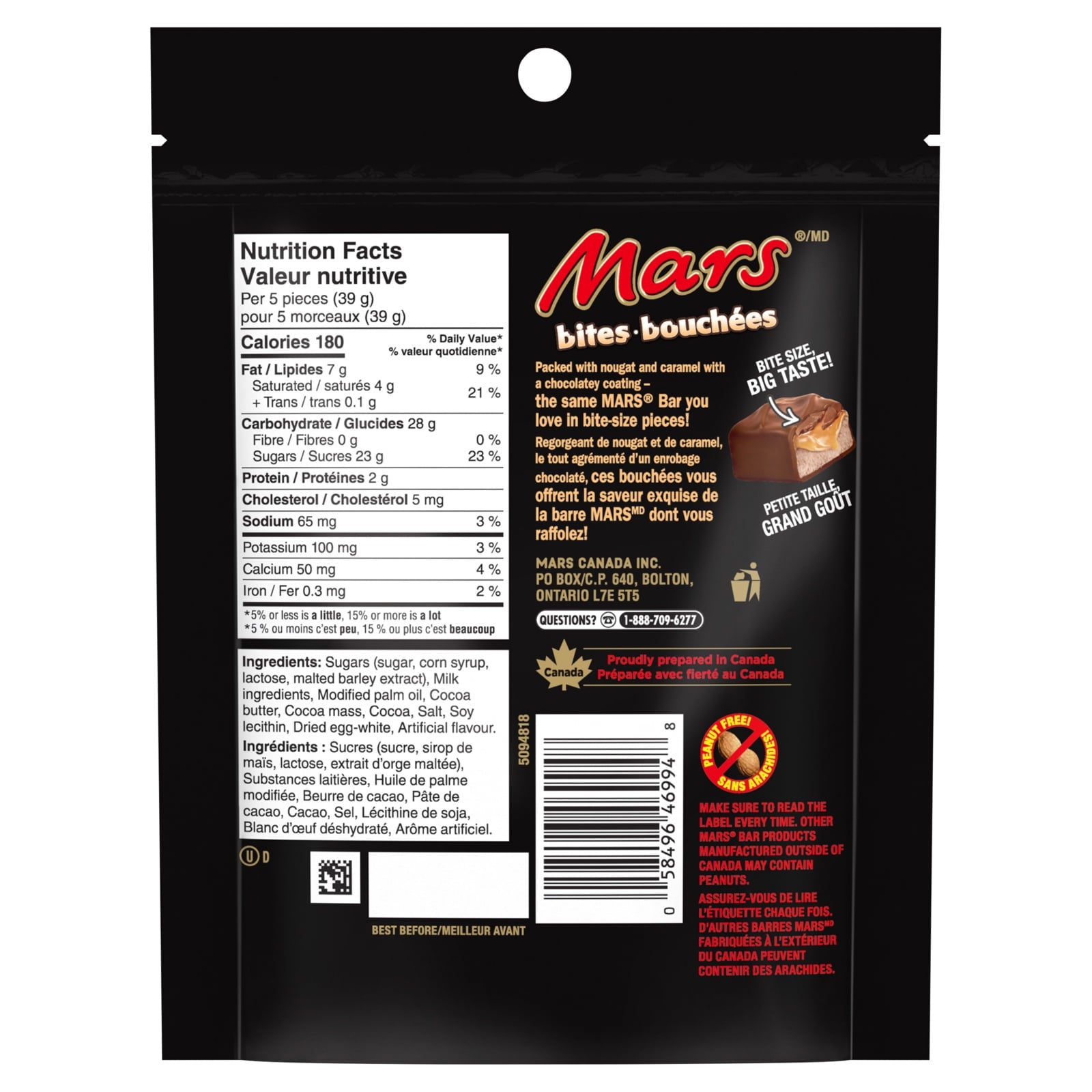Mars Bites, Bite-Size Bars, 170g/6 oz