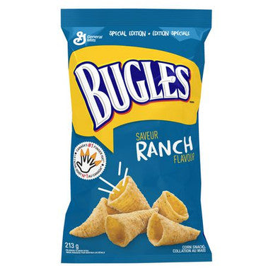 Bugles, Ranch Flavour, Corn Snacks, Special Edition, 213g/7.5oz., {Imported from Canada}