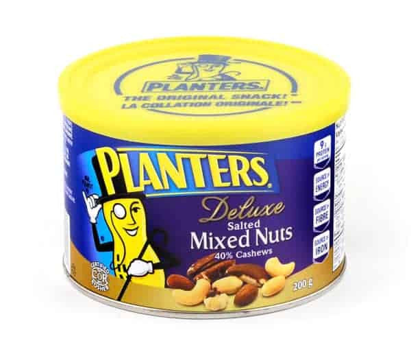 Planters Deluxe Salted Mixed Nuts 40% Cashews, 200g/7.1g, 12pk, {Imported from Canada}