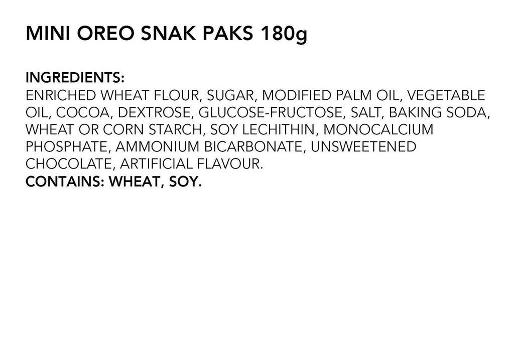 Oreo Mini Snack Paks Cookies (2 x 180g/6.34oz)  {Imported from Canada}