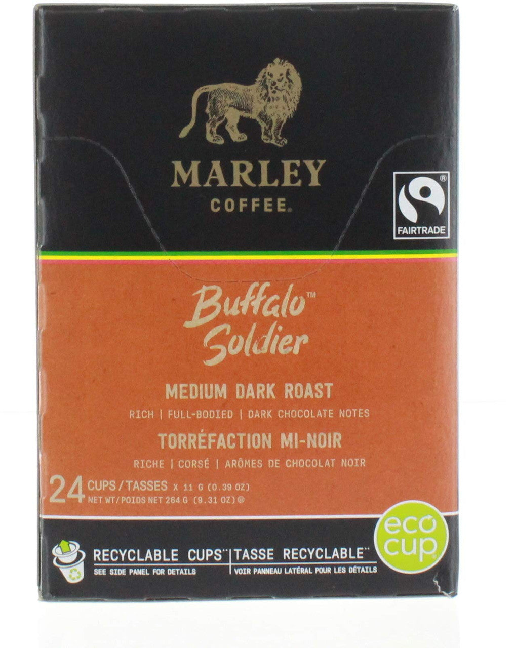 Marley Coffee Buffalo Soldier Single Serve Cups, 48 Count {Imported from Canada}